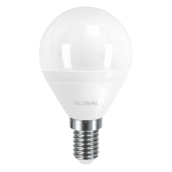 LED лампа GLOBAL G45 F 5W теплый свет E14 (1-GBL-143)